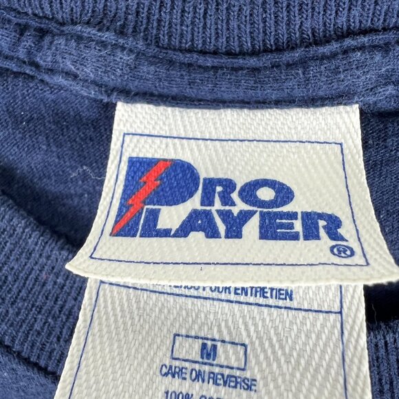 VTG 90s Pro Player Cleveland Indians Shirt Medium Blue Faded Single Stitch Tee - Picture 8 of 13